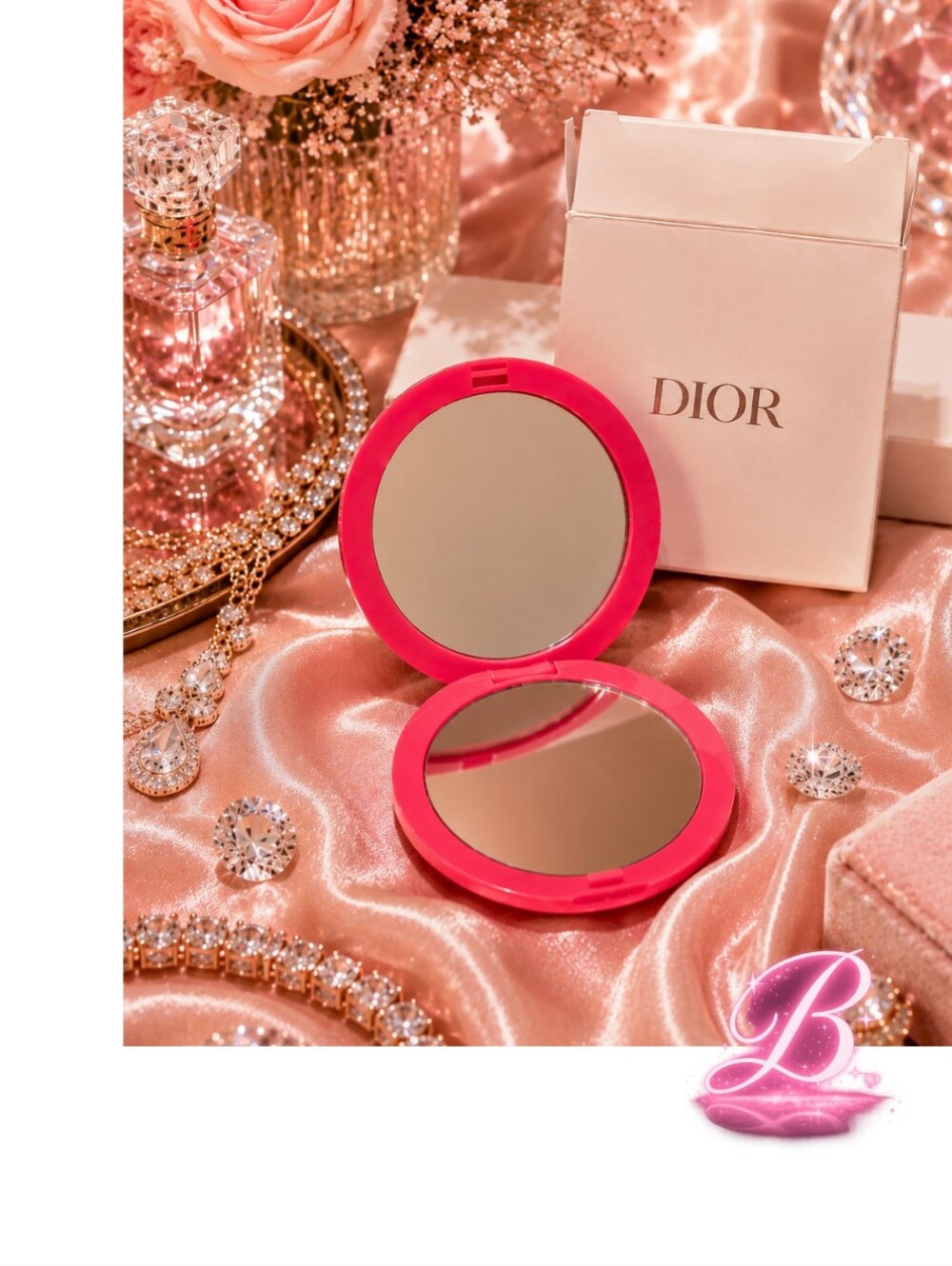 DIOR Pink Compact Mirror - NIB